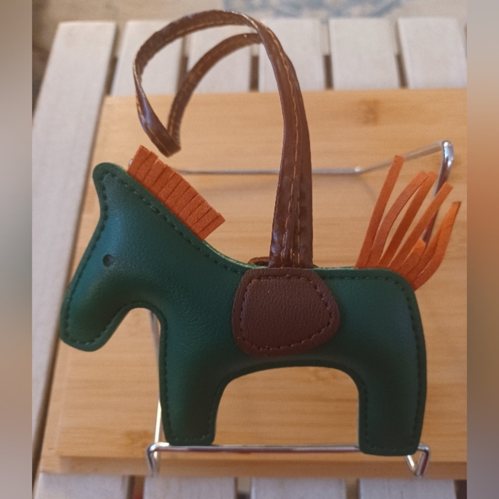 HORSE LEATHER BAG CHARM